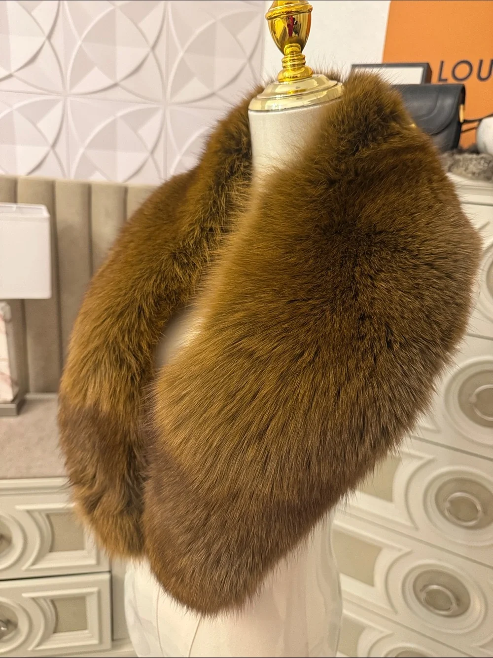 Real Fox fur collar